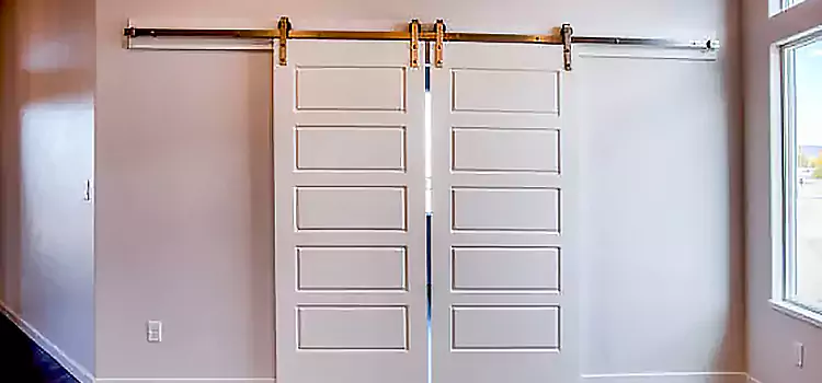 Glass Barn Door with Installation Hardware Kit Mead Valley