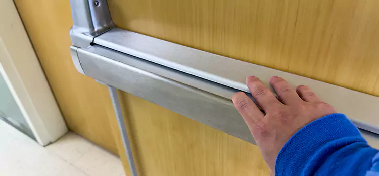 Installing a Push Bar on a Door Mead Valley